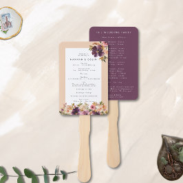 Leque Violet Meadows Moderna Queda Floral