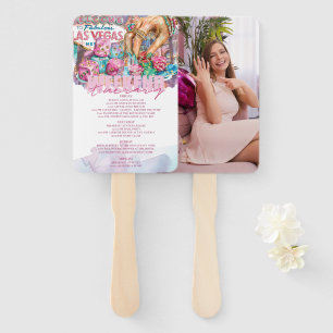 Leque Watercolor Las Vegas Bachelorette Foto Itinerária