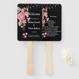 Leque Whimsical String Luz Negra