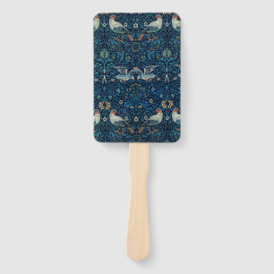 Leque William Morris Blue Birds Tapeçaria Clássica