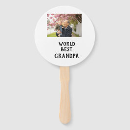 Leque World best Grandpa photo name father's day grandpa