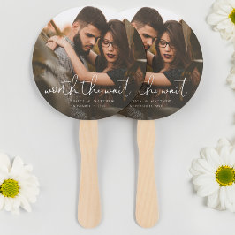 Leque Worth the Wait Wedding Photo Script Modern