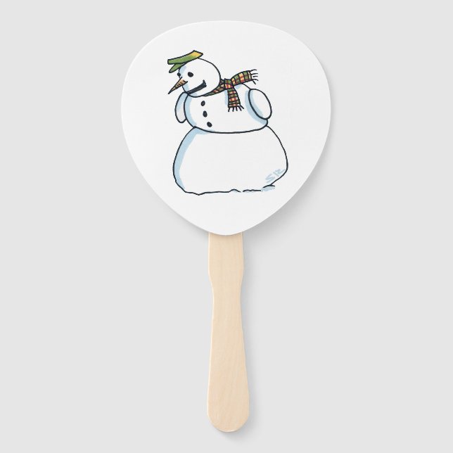 Leques de mão de boneco de neve (Frente)