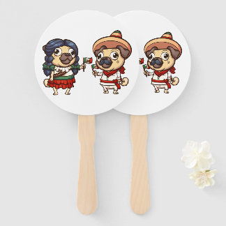 Leques de Mão do Cinco De Mayo