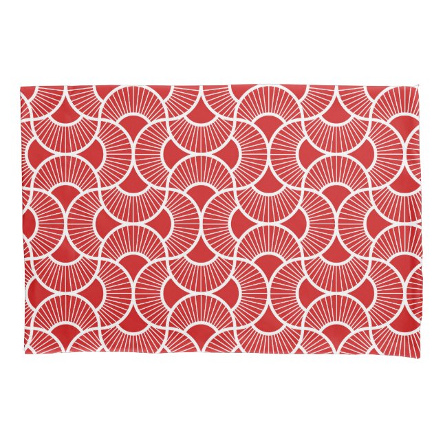 Leques Minimalistas Ogee Sol Nascente Vermelho Bri (Frente-Esquerda)