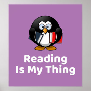 Ler É Minha Coisa Poster do Pinguim