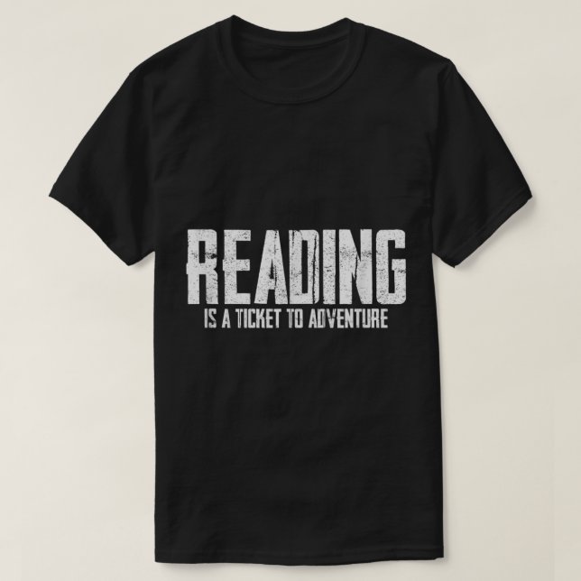 Ler É Um Bilhete Para Afirmar Cópia De Camisa T (Frente do Design)