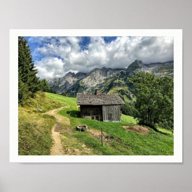 Les Aravis, Haute-Savoie - Poster francês dos Alpe (Frente)