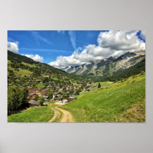 Les Aravis - poster francês de Haute-Sabóia, cum