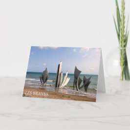 Les Braves Memorial, Normandia, França - cartão