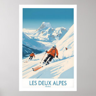 Les Deux Alpes Impressão de Esqui 1