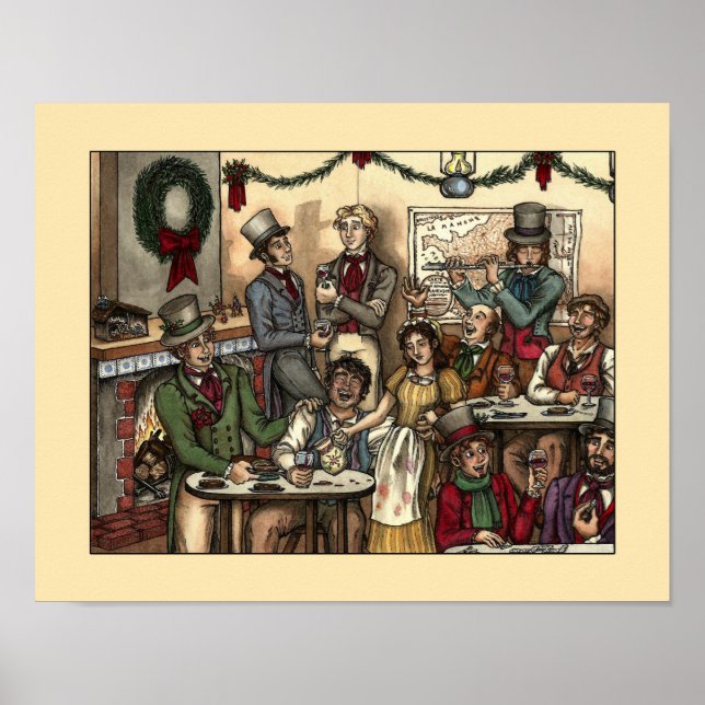 Les Misérables Love: Les Amis Christmas Poster (Frente)