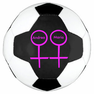 Lésbica Amantes Personalizados da Bola de Futebol