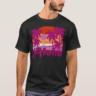 Lésbica - Coloração havaiana - Design da camiseta 