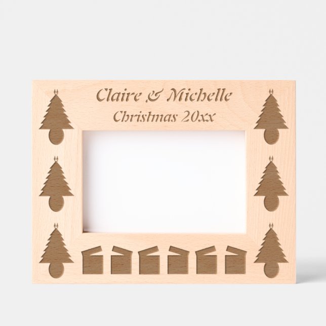 Lésbicas Árvore de Natal Rainbow e Presentes (Front)