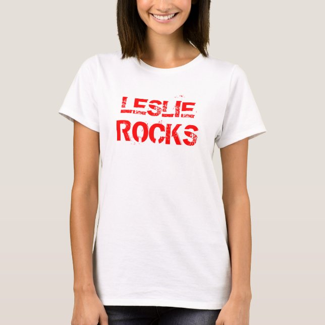 LESLIE, camisetas das ROCHAS (Frente)