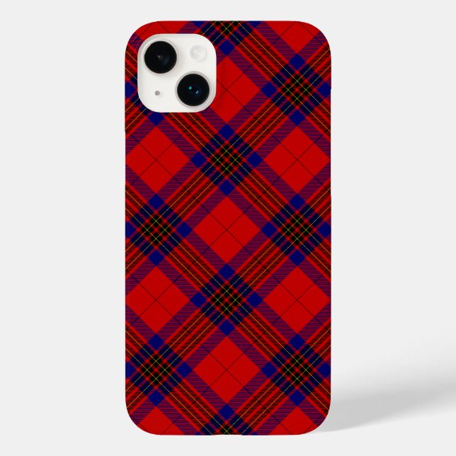 Leslie tartan xadrez azul roxa (Verso)