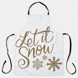 Let It Snow Winter / Holiday apron
