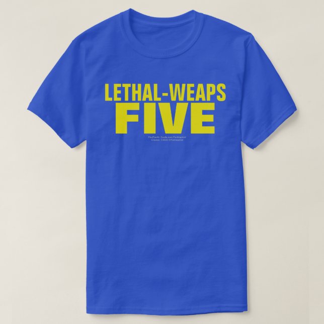 LETAL-ARMAS CINCO T-Shirt (Frente do Design)