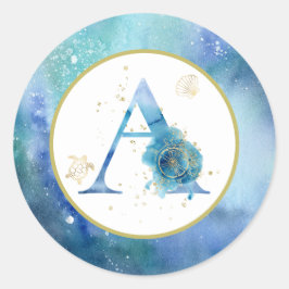 *~* LETRA A - Etiqueta de envelope náutico de prai