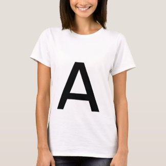 letra "A" T-Shirt