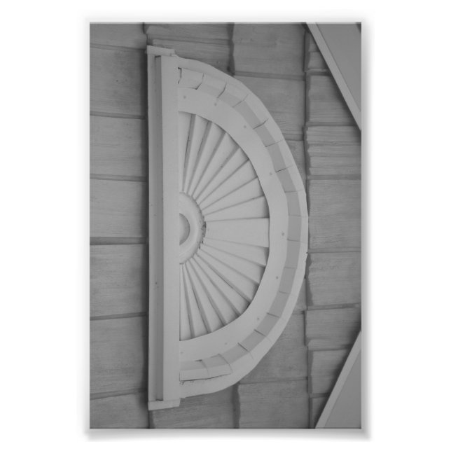 Letra alfabética Fotografia D1 Preto e Branco 4x6 (Frente)