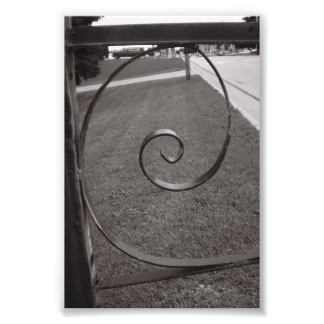 Letra alfabética Fotografia E1 Preto e Branco 4x6 (Frente)