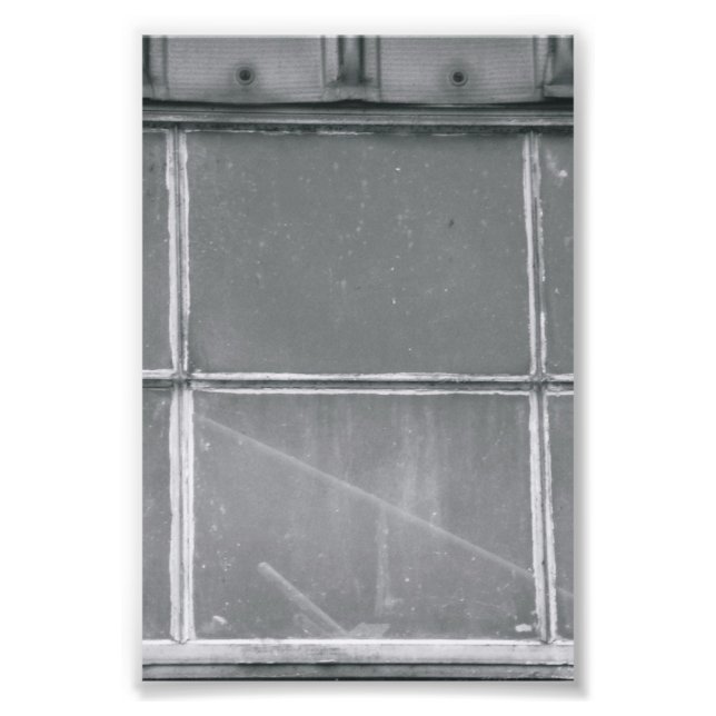 Letra alfabética Fotografia H1 Preto e Branco 4x6 (Frente)