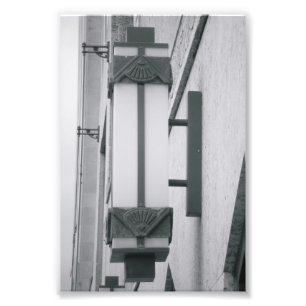 Letra alfabética Fotografia I1 Preta e Branca 4x6