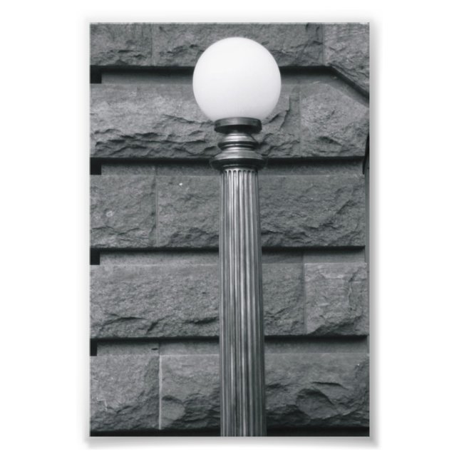 Letra alfabética Fotografia I2 Preta e Branca 4x6 (Frente)