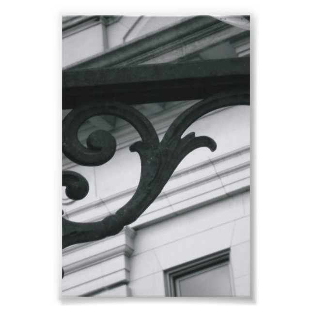 Letra alfabética Fotografia Y2 Preta e Branco 4x6 (Frente)