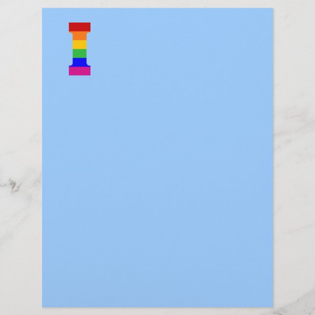 Letra arco-íris I (Frente)