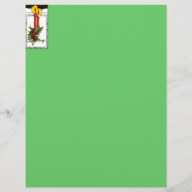 Letra das Velas de Natal (Frente)