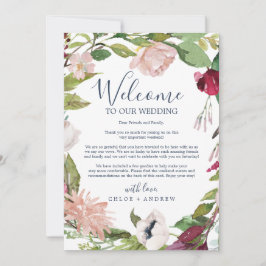 Letra de boas-vindas do Tropical Breeze & Itinerár