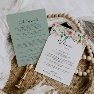 Letra de boas-vindas Elegante Dacil Floral Wedding
