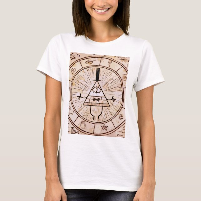 letra de cifragem Gráfico T-Shirt (Frente)