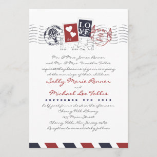 Letra de Correio Aéreo Carta de Amor Convite de C