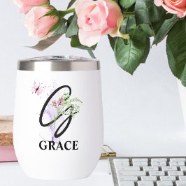 Letra de Script Elegante G Monograma Nome Personal