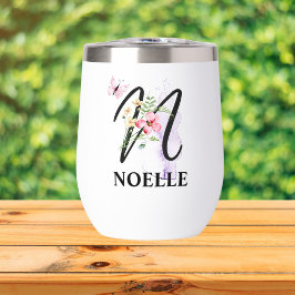 Letra de Script Elegante N Monograma Nome Personal