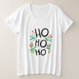 Letra decorativa de Natal com t-Shirts ho ho