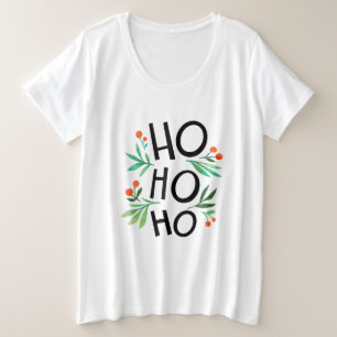 Letra decorativa de Natal com t-Shirts ho ho