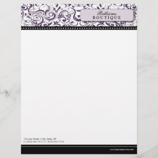 Letra do Designer de Boutique Roxo Suave