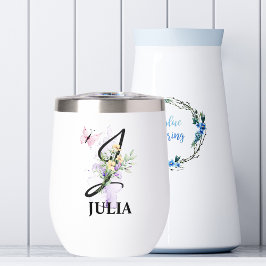 Letra Elegante J Monograma Nome Personalizado