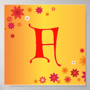 Letra F Poster
