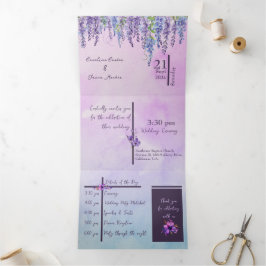 Letra Floral Triplicada Convite para Casamento Dob