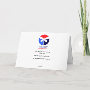 Letra Floral W Cartão de Saudação - Dentro Vazio