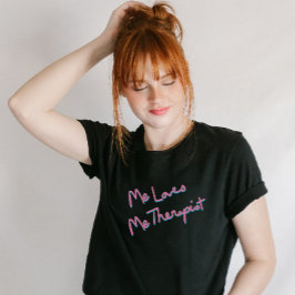 Letra humorística de saúde mental T-shirt