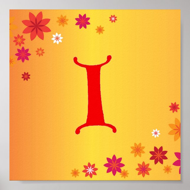 Letra I Poster (Frente)