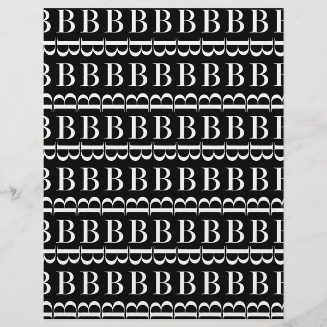 Letra Inicial de Monograma B (Frente)