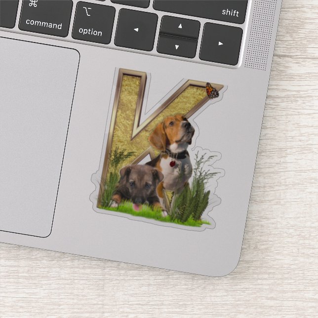 Letra K Aniversário do adesivo de personalização (Detalhe)